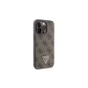 Guess GUHCP13LP4TDSCPW iPhone 13 Pro / 13 készülékhez 6.1” keménytok Crossbody 4G Metal Logo barna