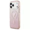 Guess IML Gradient Triangle Logo MagSafe tok az iPhone 17 Pro Max készülékhez rózsaszín
