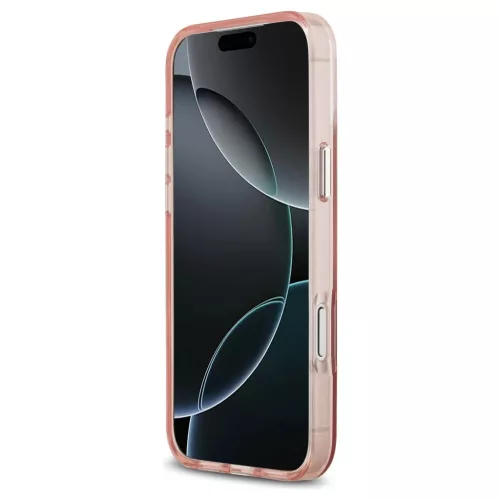 Guess IML Gradient Triangle Logo MagSafe tok az iPhone 17 Pro Max készülékhez rózsaszín