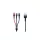 USAMS kábel pleciony U26 3w1 0.35m 2A Fast Charge (lightning/microUSB/USB-C) SJ410USB01 (US-SJ410)