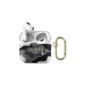   Guess GUA3UCAMG AirPods 3 készülékhez tok fekete Camo Collection