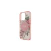 Guess GUHMP16SHFWBDCEP iPhone 16 6.1" készülékhez keménytok IML Flower & Tonal Circle MagSafe rózsaszín