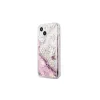 Guess GUHCP13SLGPEPI kemény tok iPhone 13 mini 5,4" készülékhez Peony Liquid Glitter rózsaszín