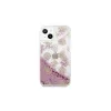 Guess GUHCP13SLGPEPI kemény tok iPhone 13 mini 5,4" készülékhez Peony Liquid Glitter rózsaszín