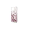 Guess GUHCP13SLGPEPI kemény tok iPhone 13 mini 5,4" készülékhez Peony Liquid Glitter rózsaszín