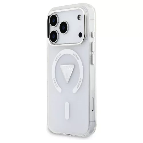 Guess IML Gradient Triangle Logo MagSafe tok iPhone 17 Pro készülékhez átlátszó