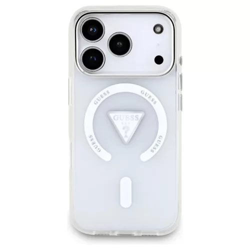 Guess IML Gradient Triangle Logo MagSafe tok iPhone 17 Pro készülékhez átlátszó