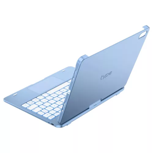 Flexbook Touch Typecase billentyűzettel tok – iPad 11" (A16) 2025 / iPad 10.9" 2022 készülékhez, világoskék