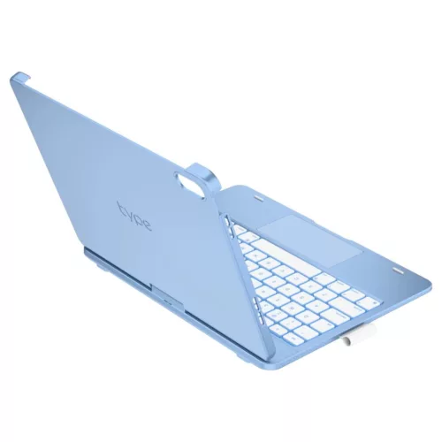 Flexbook Touch Typecase billentyűzettel tok – iPad 11" (A16) 2025 / iPad 10.9" 2022 készülékhez, világoskék