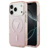 Guess IML Gradient Triangle Logo MagSafe tok iPhone 17 Pro készülékhez rózsaszín