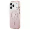 Guess IML Gradient Triangle Logo MagSafe tok iPhone 17 Pro készülékhez rózsaszín