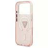 Guess IML Gradient Triangle Logo MagSafe tok iPhone 17 Pro készülékhez rózsaszín