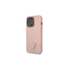 Guess GUHCP13LPSATLP iPhone 13 Pro / 13 6,1" készülékhez kemény tok SaffianoTriangle Logo rózsaszín