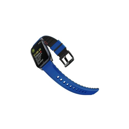 UNIQ Linus Strap Apple Watch Series 1-8/SE/SE2/SE3/Ultra1/2/3 42/44/45/49mm készülékhez szíj Airosoft Silicone kék