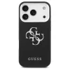 Guess Grained Big 4G Classic Logo tok iPhone 17 Pro készülékhez fekete