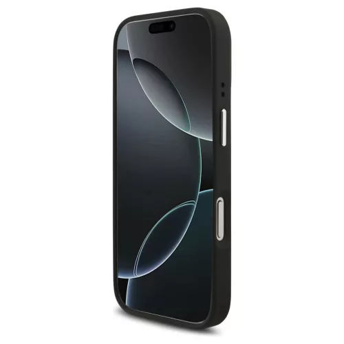 Guess Grained Big 4G Classic Logo tok iPhone 17 Pro készülékhez fekete