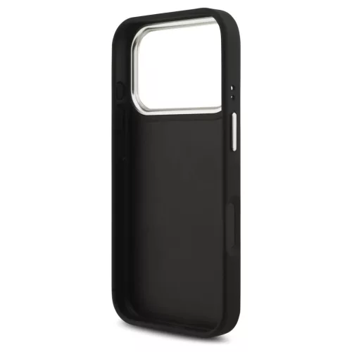 Guess Grained Big 4G Classic Logo tok iPhone 17 Pro készülékhez fekete