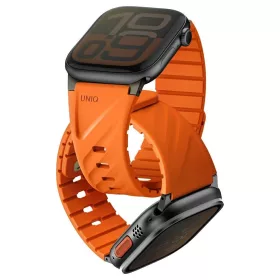   Szíj UNIQ Fluo Apple Watch 49/46/45/44/42/41/40mm készülékhez Magnetic narancs