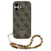 Guess 4G pánt Triangle Logo MagSafe tok iPhone 17 készülékhez barna