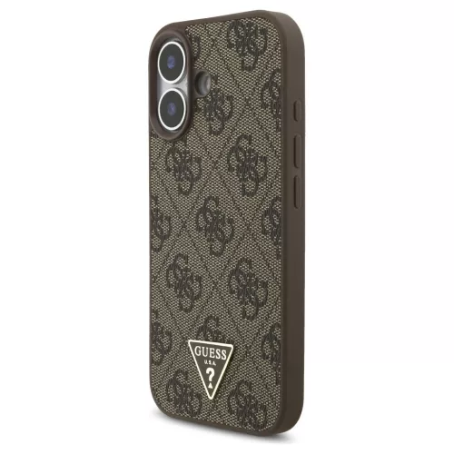 A fordítás eredménye:Guess 4G pánt Triangle Logo MagSafe tok iPhone 17 készülékhez barna