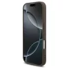 A fordítás eredménye:Guess 4G pánt Triangle Logo MagSafe tok iPhone 17 készülékhez barna