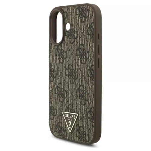 A fordítás eredménye:Guess 4G pánt Triangle Logo MagSafe tok iPhone 17 készülékhez barna