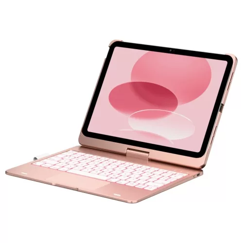 Flexbook Touch Typecase with keyboard – iPad 11" (A16) 2025 készülékhez / iPad 10.9" (2022) készülékhez, rózsaszín