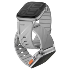   Szíj UNIQ Fluo Apple Watch készülékhez 49/46/45/44/42/41/40mm Magnetic szürke