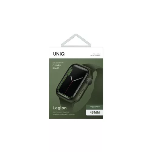 UNIQ Legion tok Apple Watch Series 7/8/SE 2 45 mm készülékhez zöld