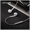 USAMS sztereó fejhallgató EP-24 Lightning iPhone 7/8/X/XS/XS Max/XR készülékhez fehér HSEP2401