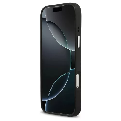 Guess tok Grained Big 4G Classic Logo iPhone 17 Pro Max készülékhez fekete