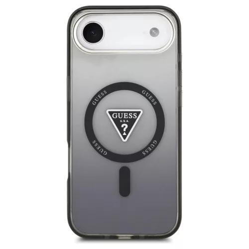 Tok Guess IML Gradient Triangle Logo MagSafe iPhone Air készülékhez fekete