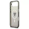 Tok Guess IML Gradient Triangle Logo MagSafe iPhone Air készülékhez fekete