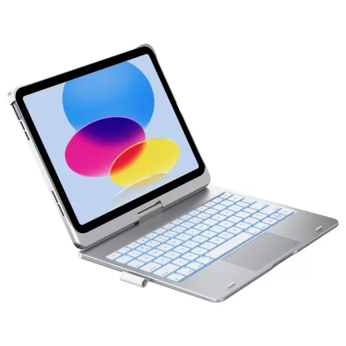 Flexbook Touch Typecase billentyűzetes tok iPad 11″ (A16) 2025 / iPad 10.9″ (2022) készülékhez – ezüst
