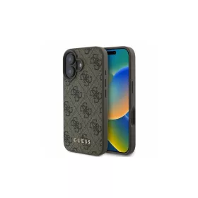   Guess GUHCP16SG4GFBR iPhone 16 6.1" készülékhez keménytok 4G Classic barna