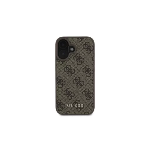 Guess GUHCP16SG4GFBR iPhone 16 6.1" készülékhez keménytok 4G Classic barna