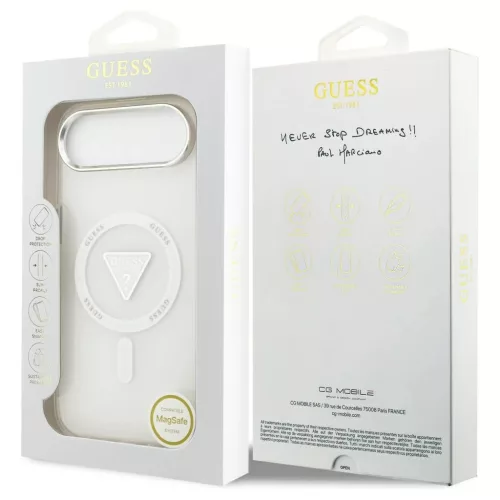 Guess IML Gradient Triangle Logo MagSafe tok iPhone Air készülékhez átlátszó