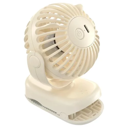 Mini asztali ventilátor AWEI F45 klipszes 1200mAh fehér