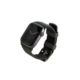   UNIQ Linus Strap Apple Watch Series 1-8/SE/SE2/SE3/Ultra/2/3 készülékhez 42/44/45/49mm Airosoft Silicone zöld