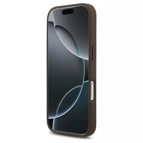 Guess 4G Strap Triangle Logo MagSafe tok iPhone 17 Pro készülékhez barna