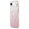 Guess IML Gradient Triangle Logo MagSafe tok iPhone Air készülékhez rózsaszín
