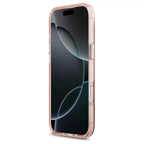 Guess IML Gradient Triangle Logo MagSafe tok iPhone Air készülékhez rózsaszín