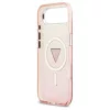 Guess IML Gradient Triangle Logo MagSafe tok iPhone Air készülékhez rózsaszín