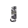 Guess GUHCP13MKCABBK iPhone 13 / 14 / 15 6,1" keménytok készülékhez Camo Strap Collection fekete