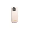 Guess GUHMP13LSPLP iPhone 13 Pro / 13 6,1" készülékhez kemény tok Silicone Logo Plate MagSafe rózsaszín