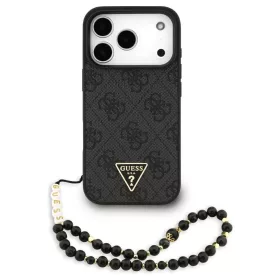   Guess 4G Strap Triangle Logo tok – MagSafe, iPhone 17 Pro készülékhez, fekete