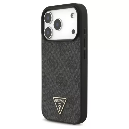 Guess 4G Strap Triangle Logo tok – MagSafe, iPhone 17 Pro készülékhez, fekete