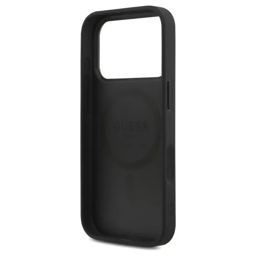 Guess 4G Strap Triangle Logo tok – MagSafe, iPhone 17 Pro készülékhez, fekete