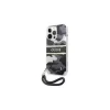 Guess GUHCP13XKCABBK iPhone 13 Pro Max 6,7" készülékhez keménytok Camo Strap Collection fekete