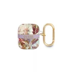   Guess GUA2HHFLU AirPods készülékhez tok Flower Strap Collection lila